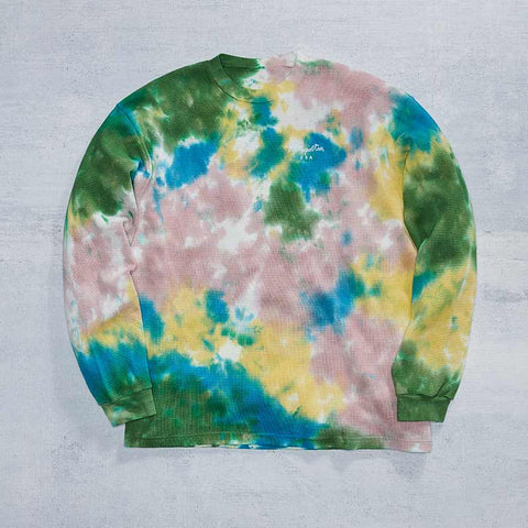 Embroidered Waffle Thermal / Tie Dye